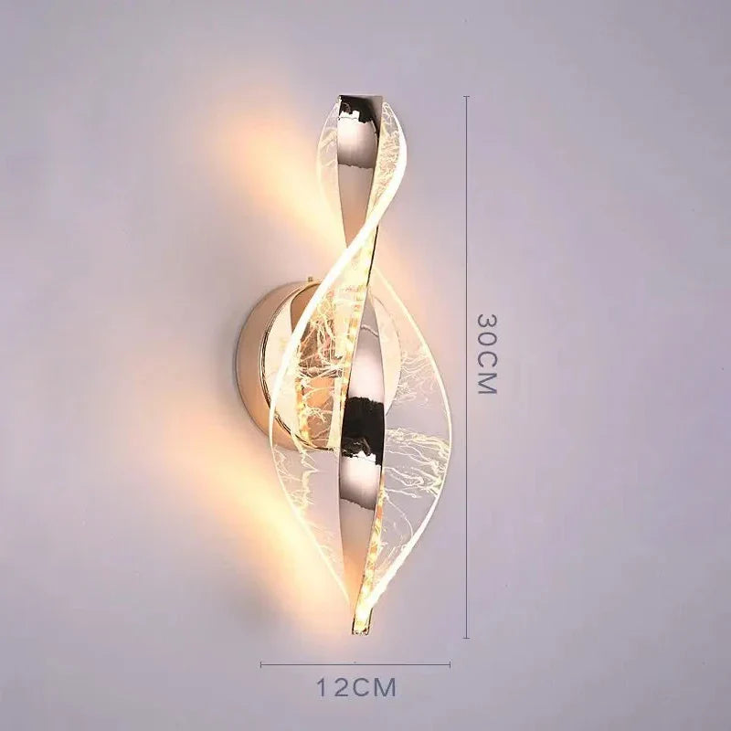 Contemporary LED Wall Lamp with Color Changing Light