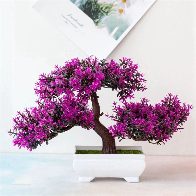 Vibrant Green Silk Artificial Plant Decoration