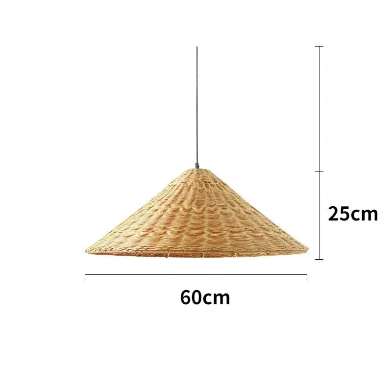 Natural Bamboo LED Hanging Light