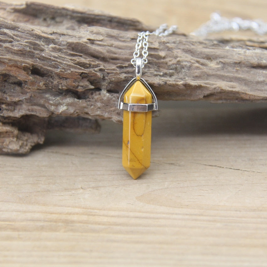 Boho Gemstone Chakra Pendant Necklace