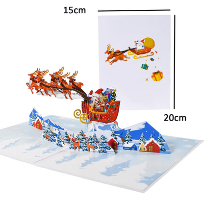 Fun 3D Christmas Pop Up Greeting Cards