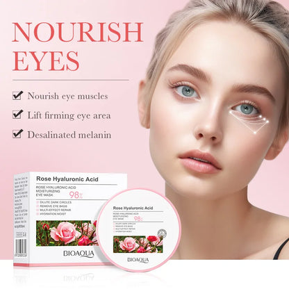 Plumping Rose Eye Mask for Hydrating & Smoothing Skin
