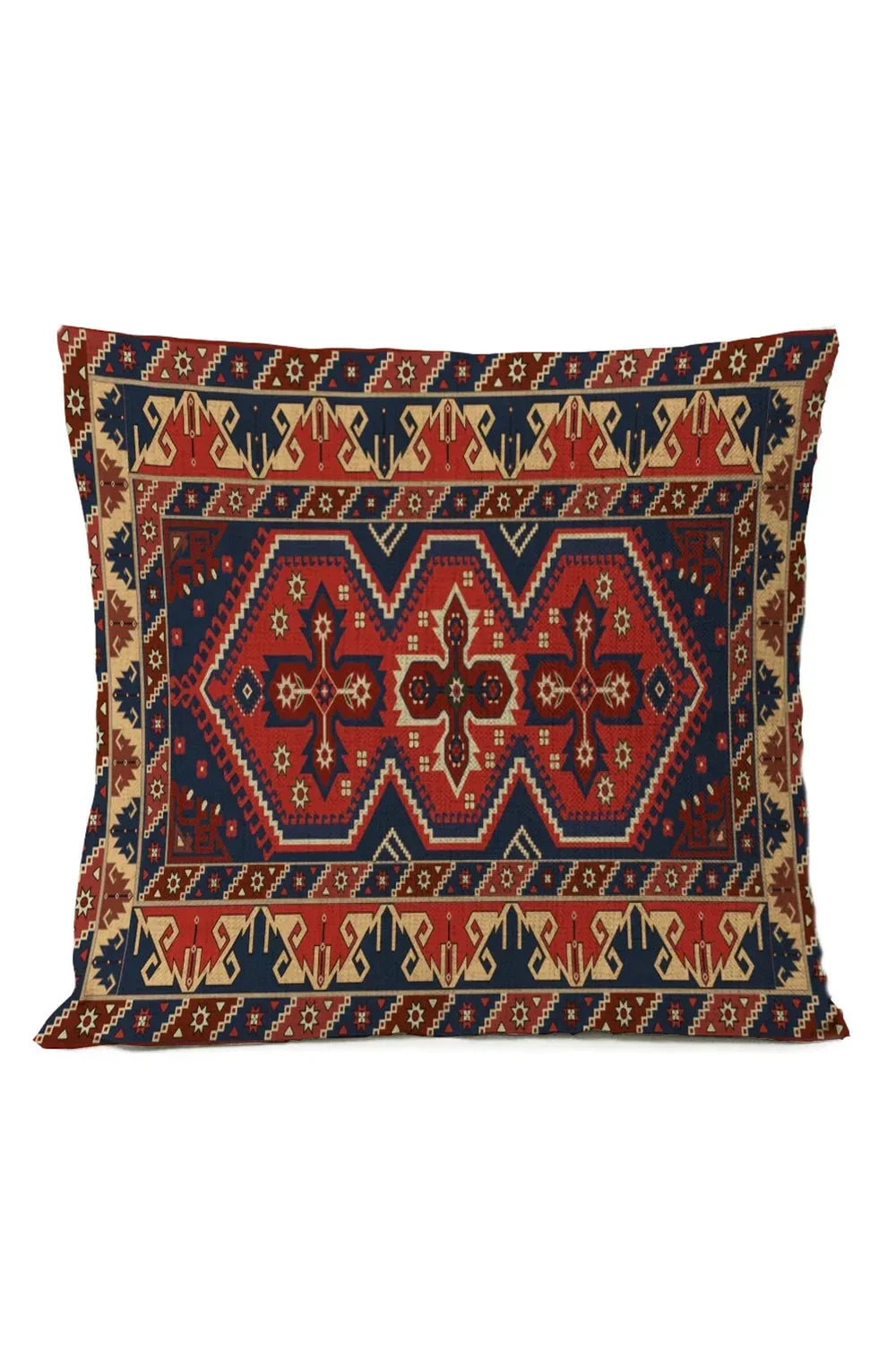 Colorful Global Print Pillow Cover