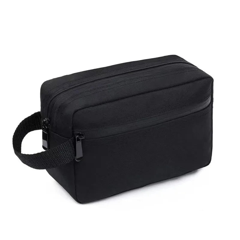 Waterproof Travel Toiletry Bag with Leather Handle