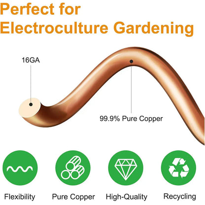 Natural Copper Plant Growth Sticks for Indoor Gardens