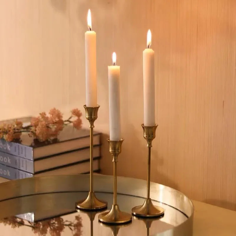 Luxurious Metal Candle Holders - Fesara