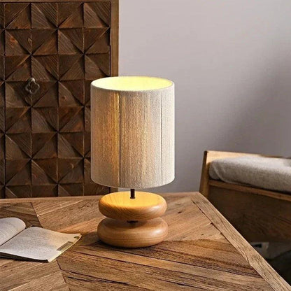 Warm Brown Wooden Table Lamp
