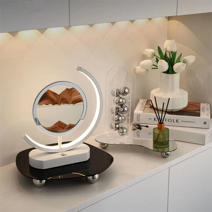 Colorful 3D LED Sand Water Table Lamp - Fesara