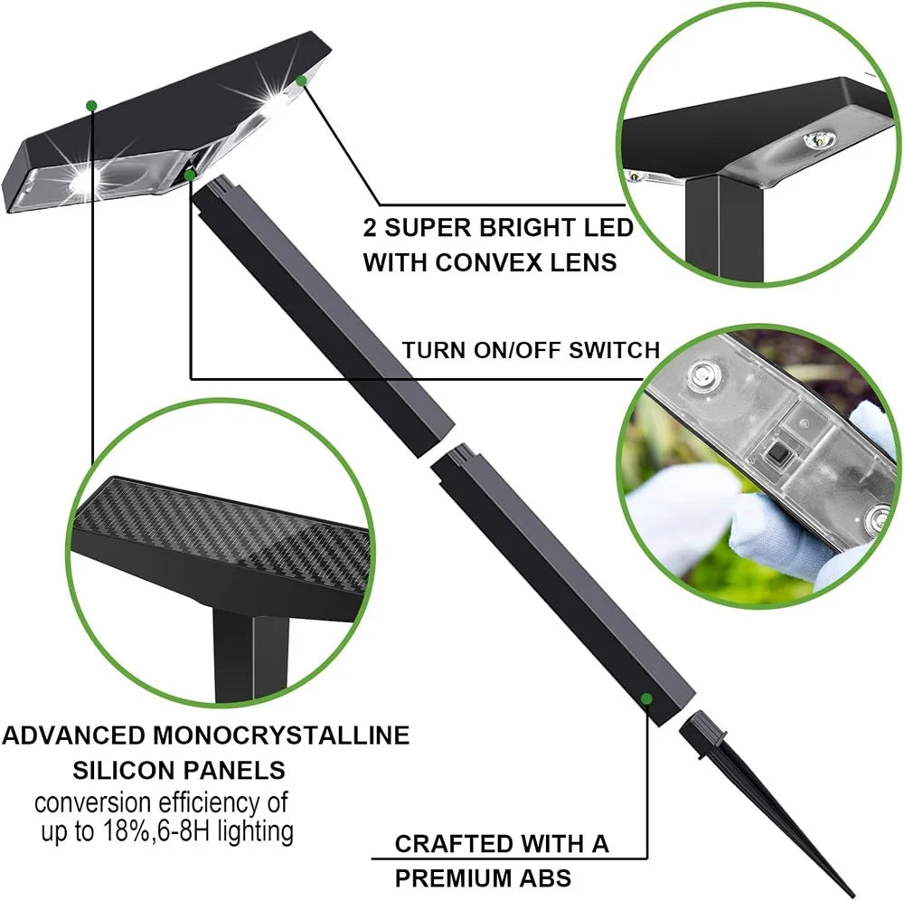 Solar Powered Outdoor Path Lights