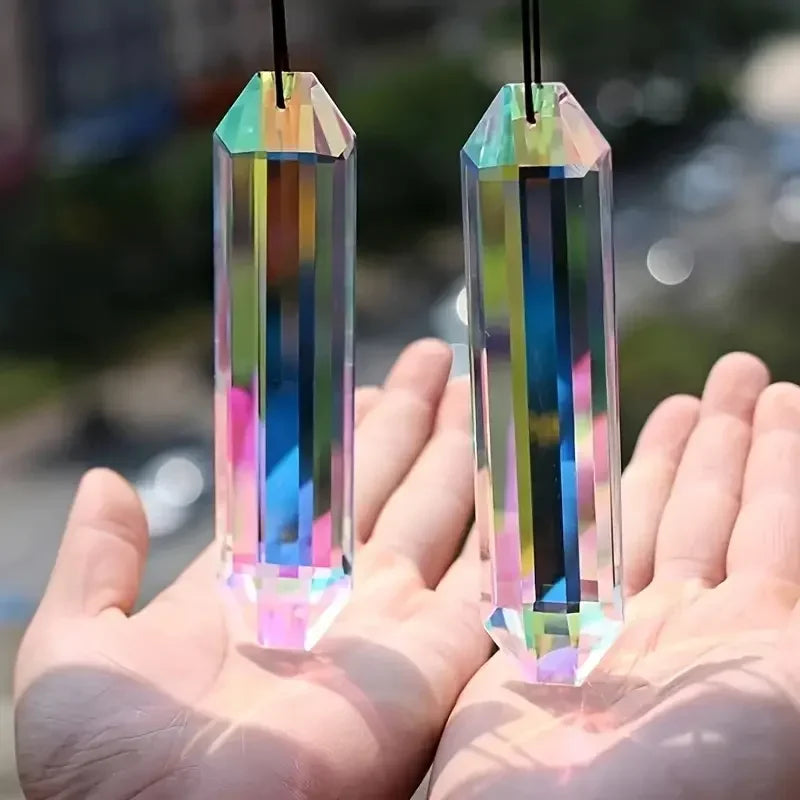 Colorful Crystal Sun Catcher Pendant Set