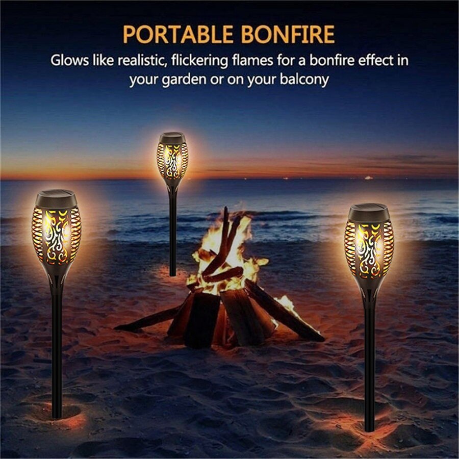 Fesara | Waterproof Solar Powered Flame Light Lamp