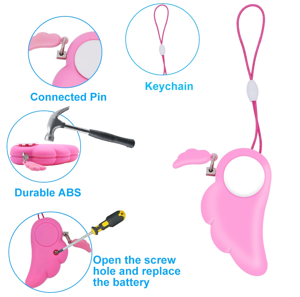 Personal Alarm Mini Self Defense Keychain