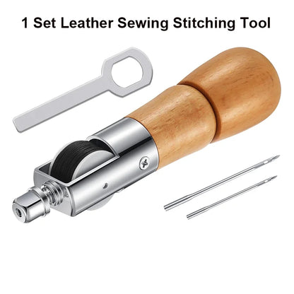 Leather Repair Kit with Tools and Wax Thread