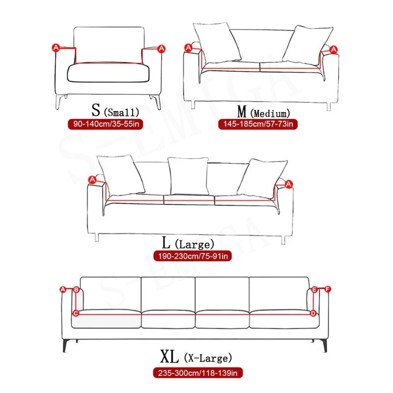 Stylish Slip Resistant Stretch Sofa Cover
