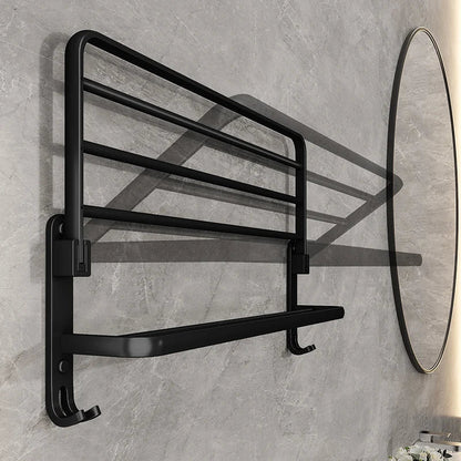 Compact Wall Mount Folding Towel Holder - Fesara