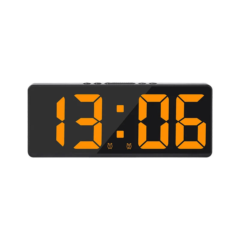 Compact LED Alarm Clock with Night Mode