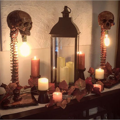 Dark Decorative Skull Desk Lamp