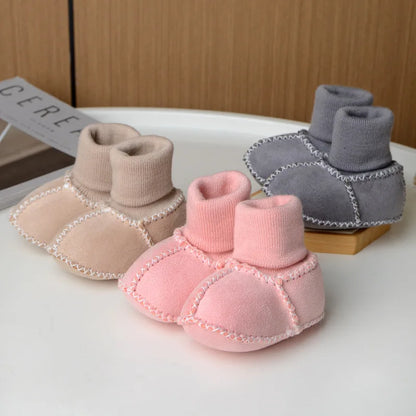 Cozy Infant Booties with Soft Fleece Lining