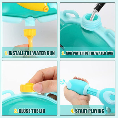 Fun Kids Water Backpack with Squirt Gun