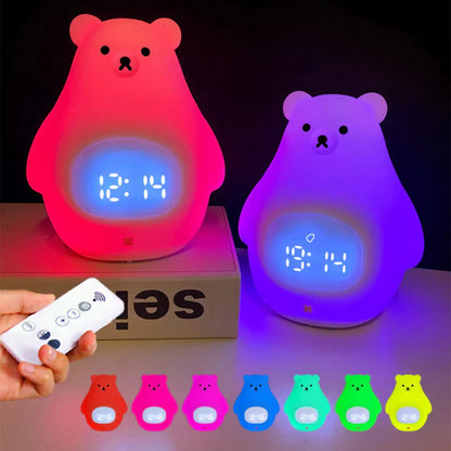 Kids Friendly LED Nightlight Alarm Clock