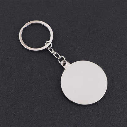 Fesara Compact Daily Mini Metal Pocket Calendar Keychain