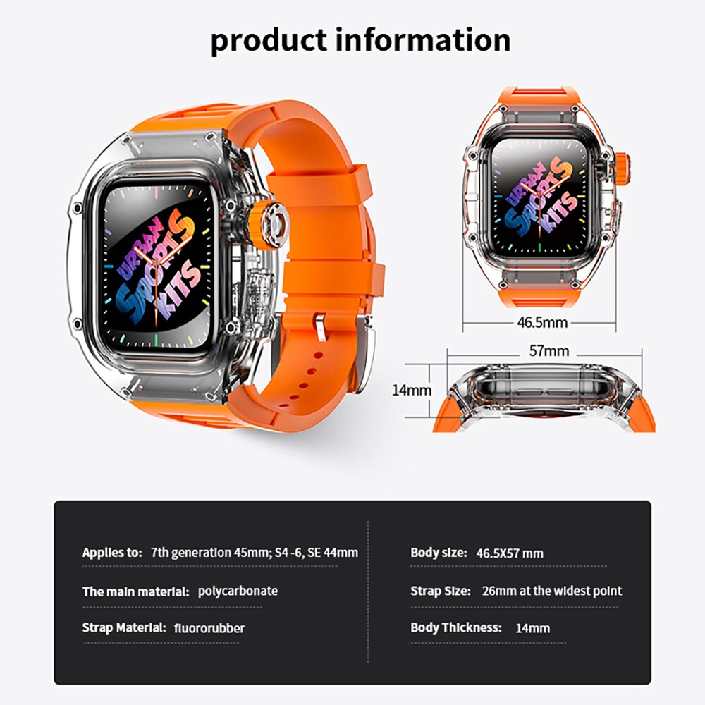 Clear Universal Smartwatch Strap Accessory Kit