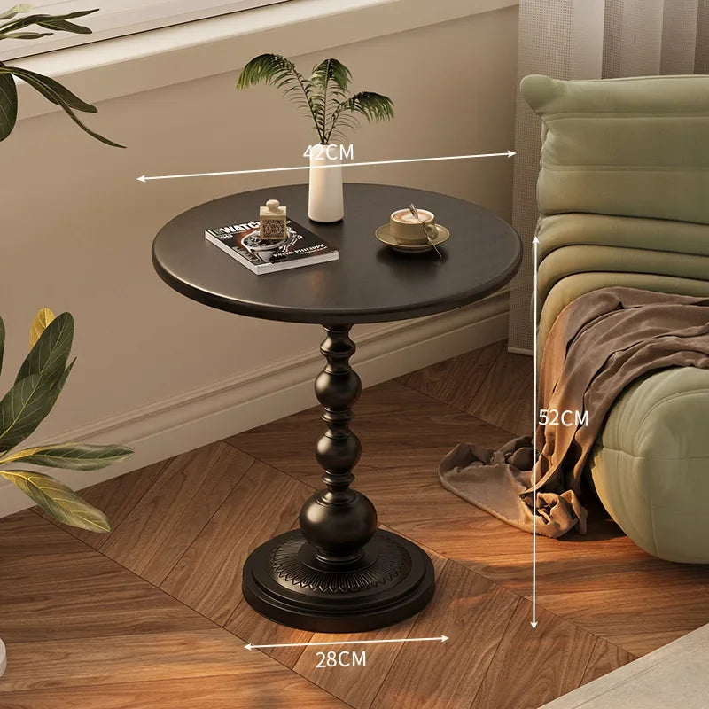Rustic Chic Circular End Table - Fesara