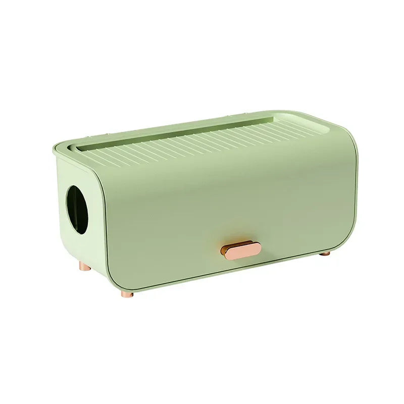 Compact Cable Storage Box with Lid, Protective Case