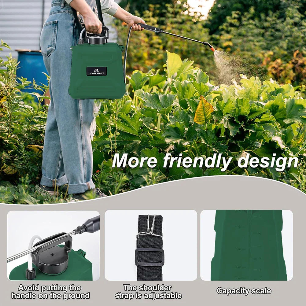 Portable 5L Garden Sprayer with Adjustable Nozzle