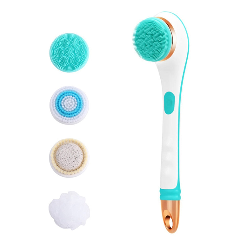 Exfoliating Shower Brush with Rotate Massage Head