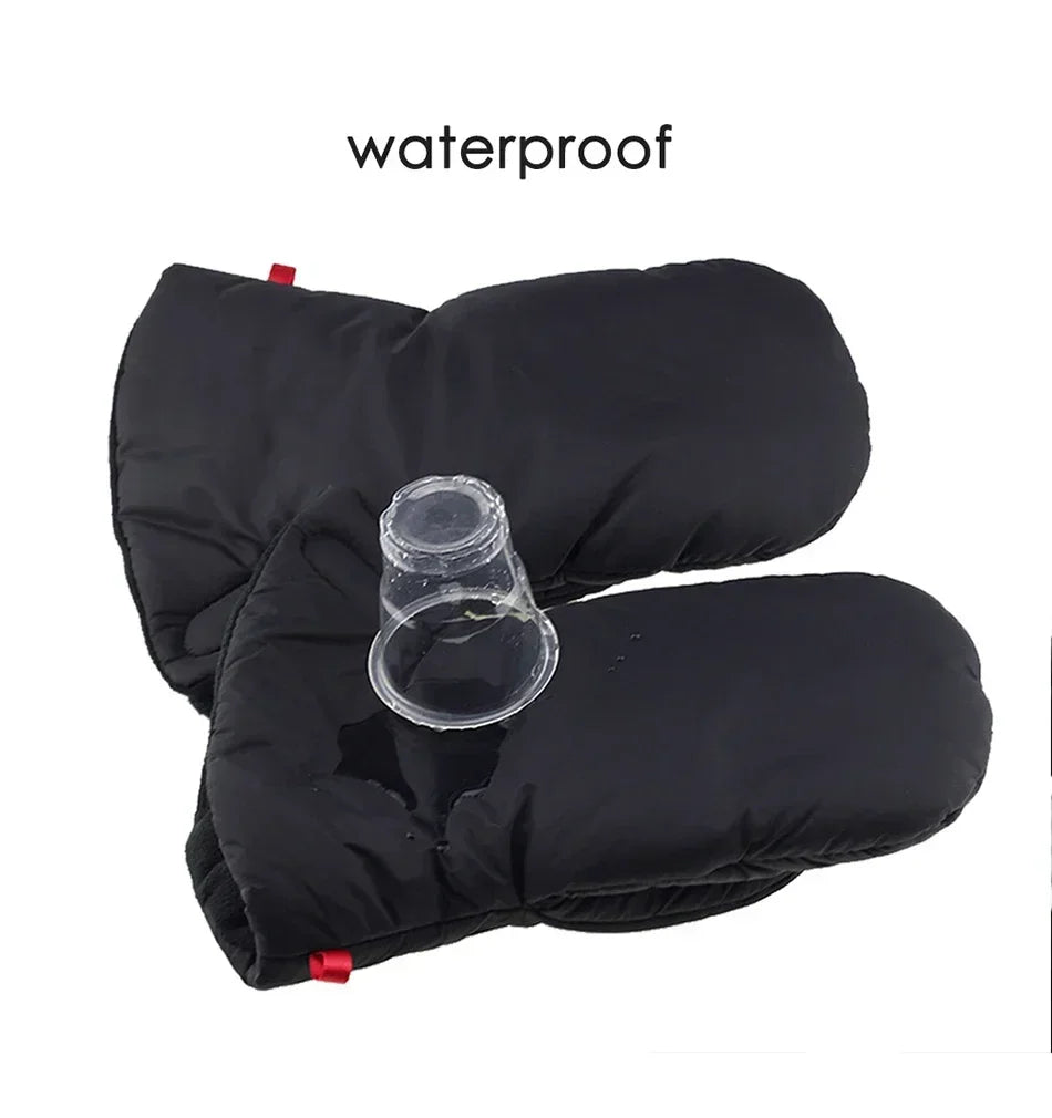 Warm Parenting Gloves for Stroller Pushing