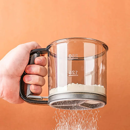 Easy Use Double Mesh Flour Sifter Set of 2