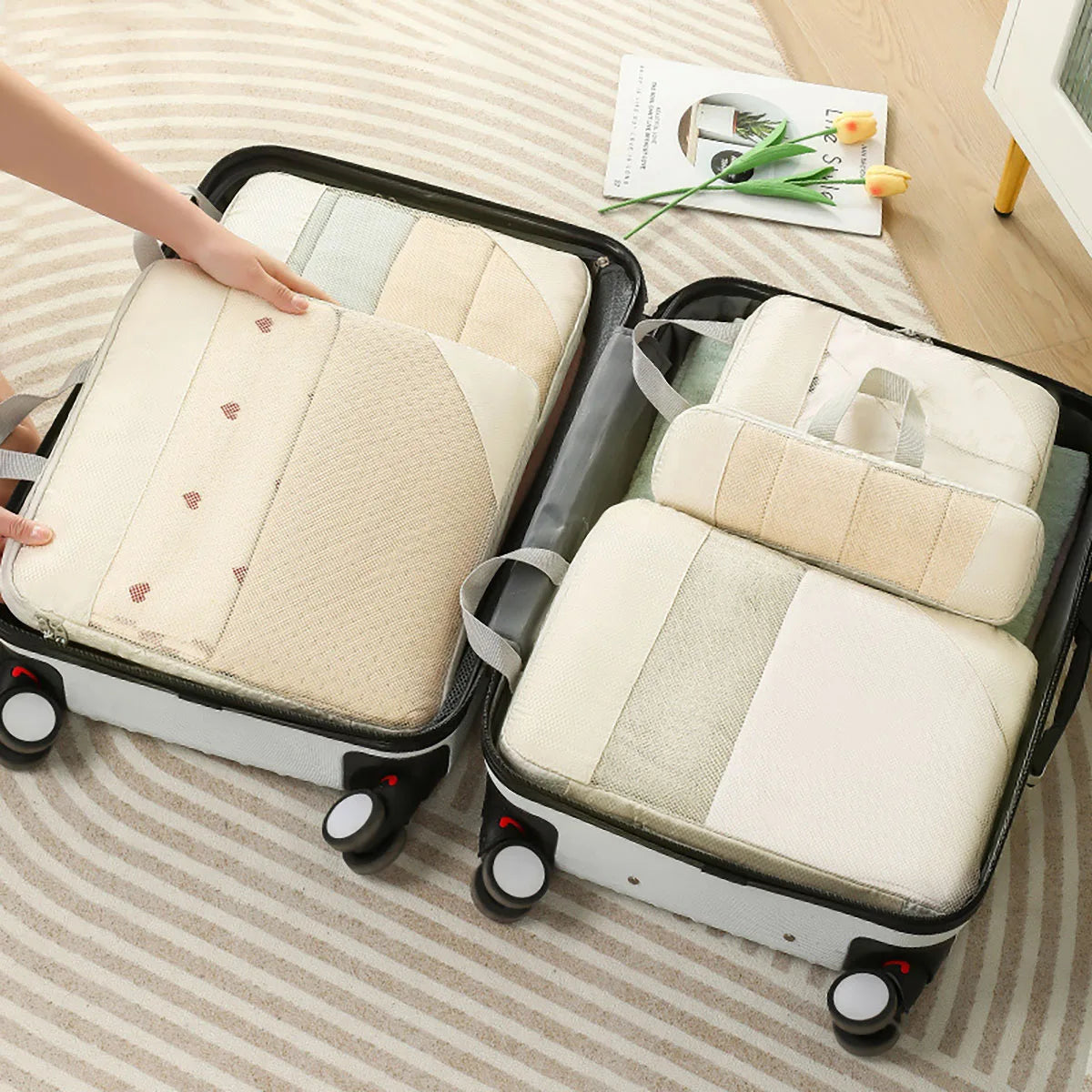 Compact Travel Storage Bag Set, 5-Piece, Waterproof