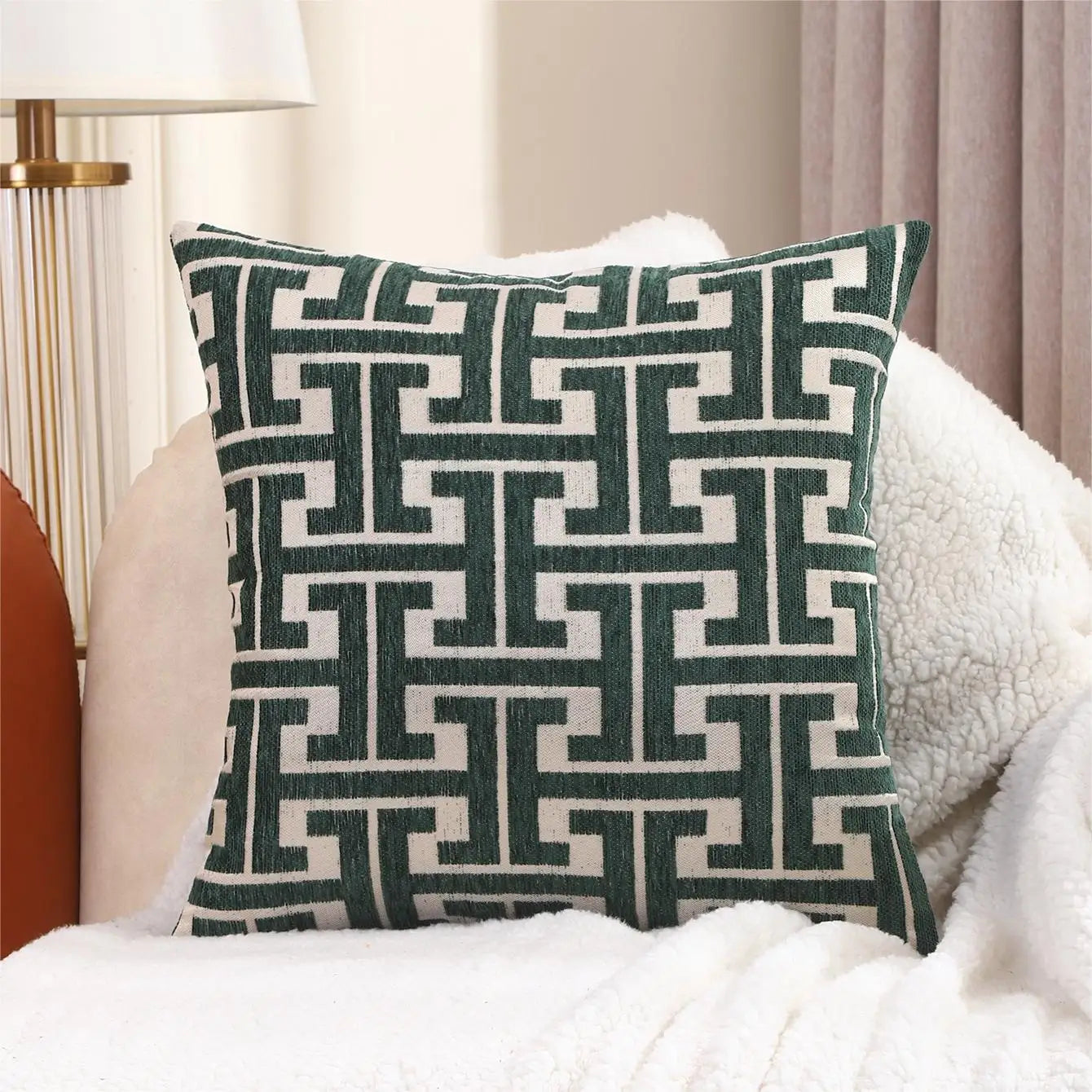 Soft Striped Decorative Pillow Cover