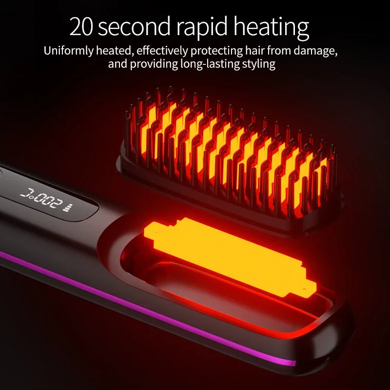 Portable Ceramic Hair Straightener with USB Charging