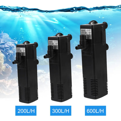 Aquarium Water Pump Filter System with Oxygen Supply