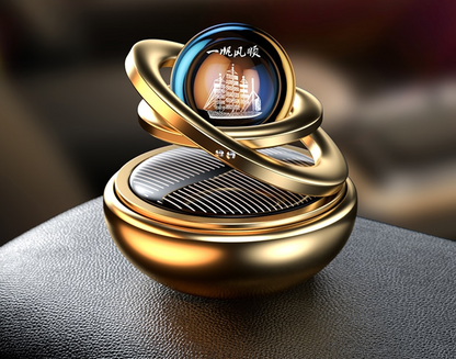 Premium Car Air Freshener with Solar Power and 360 Rotation