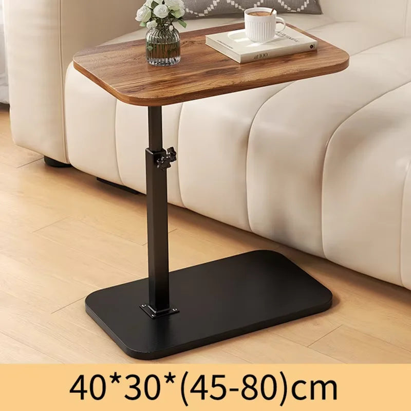 Space Saving Bedside Table with Adjustable Height - Fesara