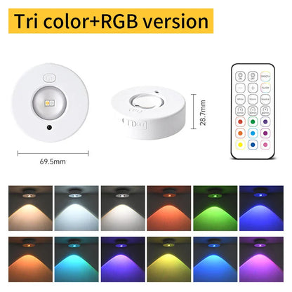Colorful LED Portable Spotlight with Remote - Fesara