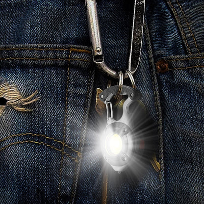 Portable 7in1 LED Flashlight Keychain Lamp