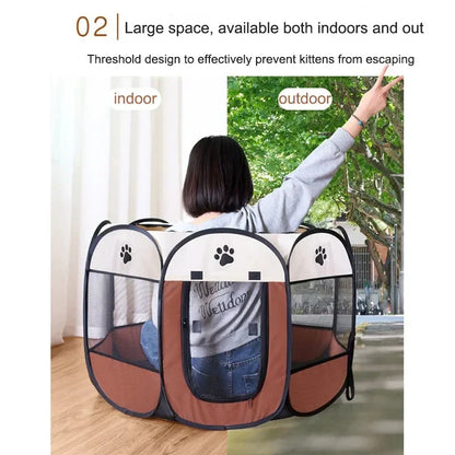Collapsible Pet Play Tent Outdoor Cat House