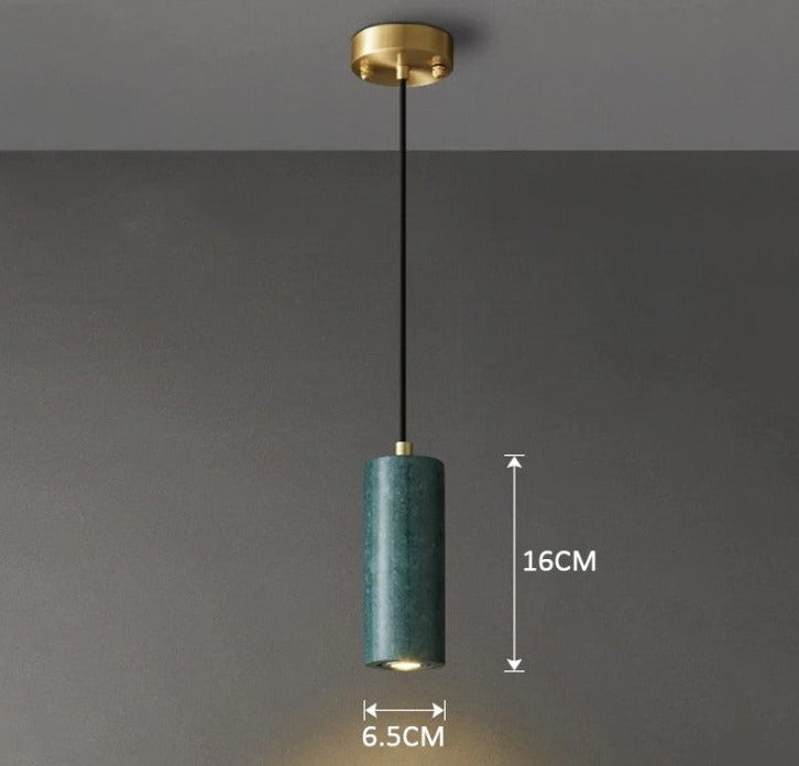 Simple Marble Hanging LED Light