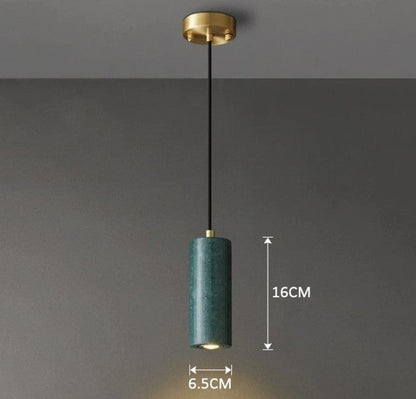 Simple Marble Hanging LED Light