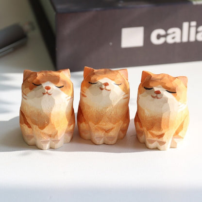 Adorable Handcrafted Wood Animal Figurines