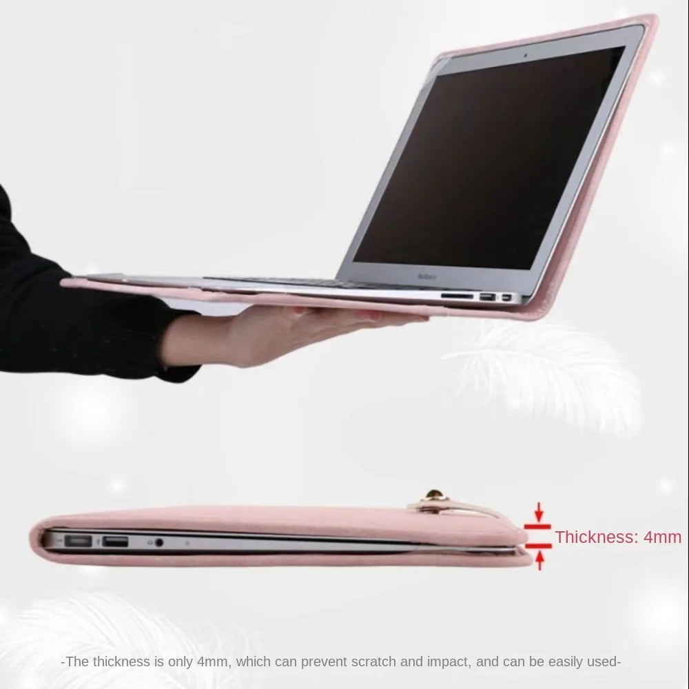 Durable Stylish Pink Laptop Sleeve Case