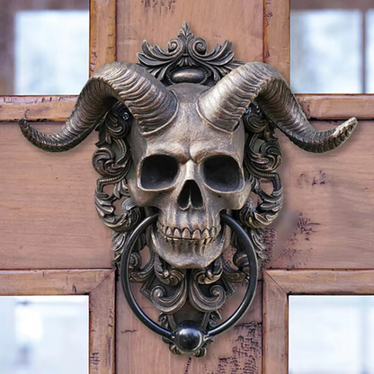 Dark Skull Resin Door Knocker