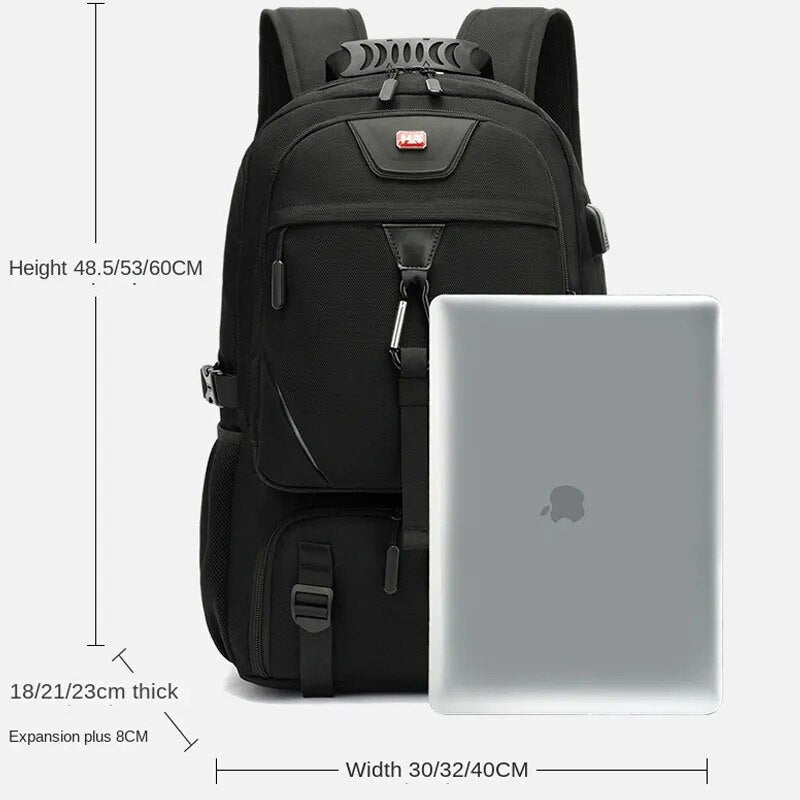 Large Hiking 50-80L Backpack with USB Charger