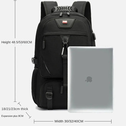 TechTrek Pro Travel Backpack with Built-in USB Charger