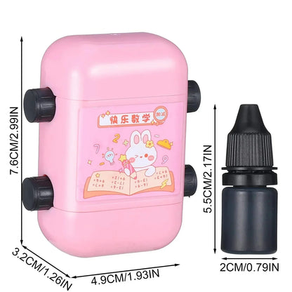 Fun Math Number Stamp Roller for Kids Learning