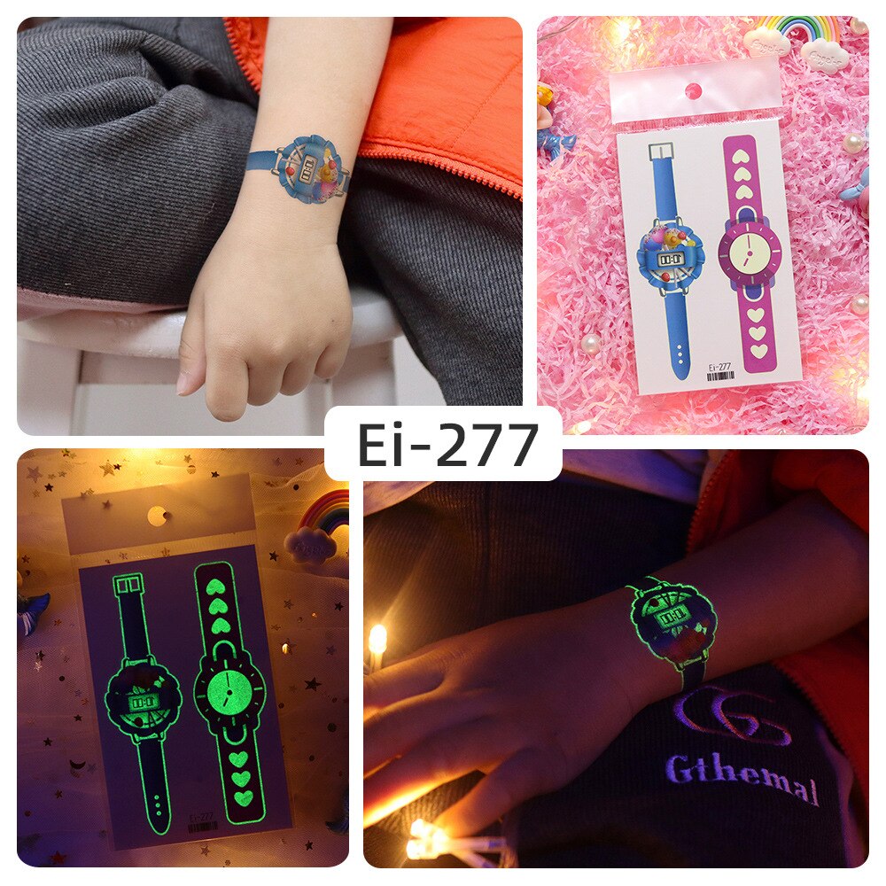 Glowing Temporary Tattoo Watch Skin - Fesara